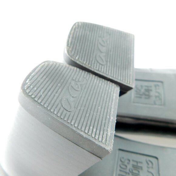 ARA HIGH SOFT Black Leather Block Heel Pumps 7UK / 9.5US - Picture 8 of 9